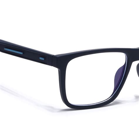Eyejack Crossline Navy Blue Square Eyeglasses for Men & Women (2905FCL ...