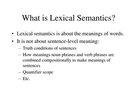 Image result for Lexical Semantics Examples