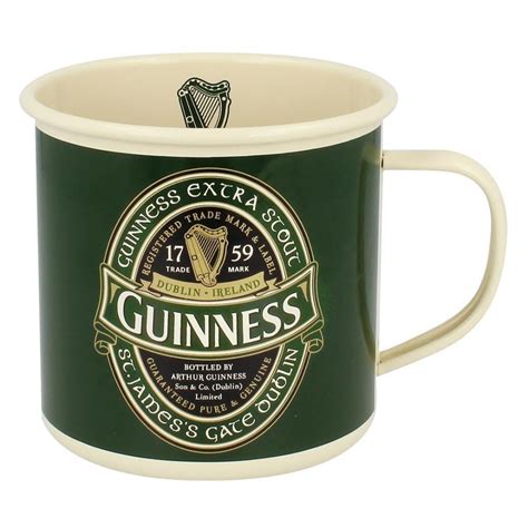 Retro Enamel Mug with Guinness Logo : Amazon.in: Home & Kitchen