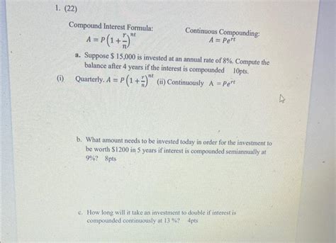 Image result for Compound Continuous Formula