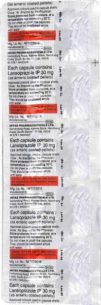Lan 30 MG Capsule (10): Uses, Side Effects, Price & Dosage | PharmEasy