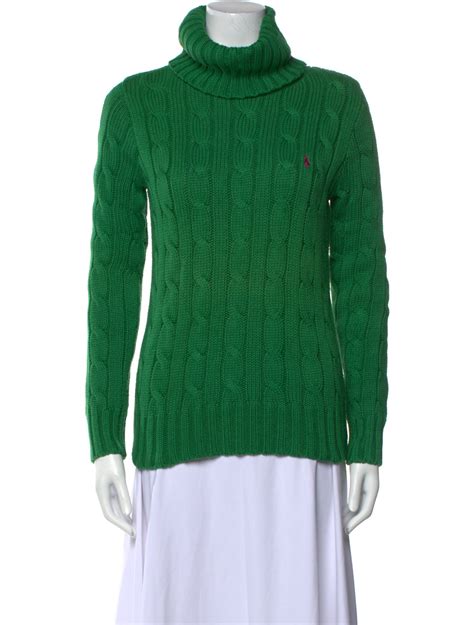 Green Turtleneck Sweater