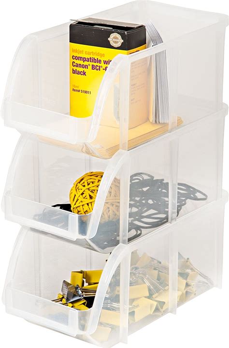 Image result for Plastic Stackable Storage Shelves