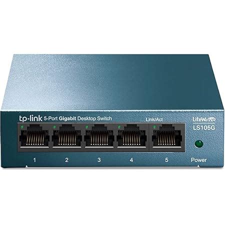 TP-Link LS108G 8-Port Desktop/Wallmount RJ45 Gigabit Ethernet Switch ...