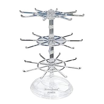 Arah Plastic 3 Tier Rotating Bangle/Earring Chain Display stand ...