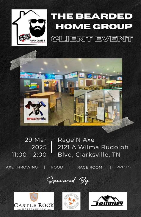 Past Client Appreciation Event, Rage'N Axe, Clarksville, 29 March 2025 ...