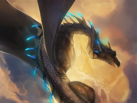 Download wallpaper 1400x1050 dragon, snake, fantasy, art standard 4:3 ...