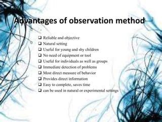 Image result for Observation Method Advantages