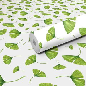 WallDaddy 300 cm wallpaper for wall Biloba Leaf wallpaper sticker ...