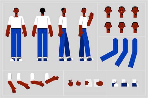 2d character animation examples Vectors - Download Free High-Quality ...