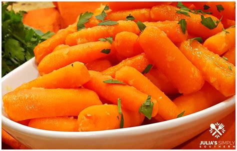 Glazed Baby Carrots with Honey and Ginger - Julias Simply Southern