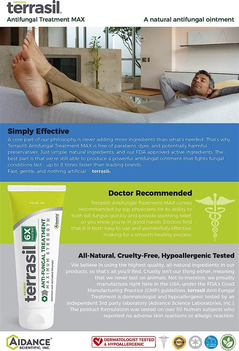 Buy Terrasil Antifungal Treatment Max 50gm - 6X Faster Healing, Natural ...