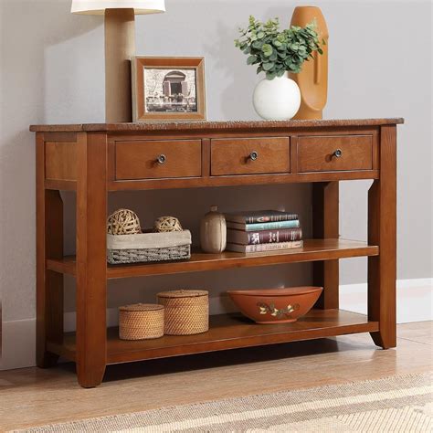 Best Choice Products 48In 2Shelf Indoor Outdoor Wooden Console Table