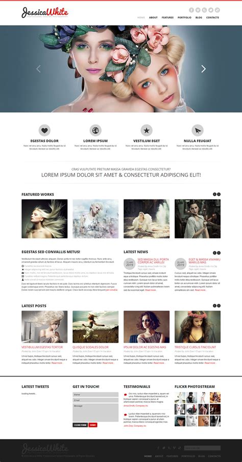 欧美的婚纱摄影网站模板全站html5网站模板下载 素材 - 外包123 www.waibao123.com