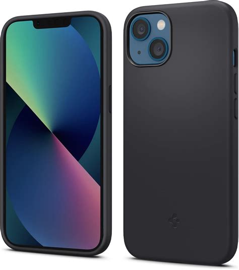 Buy Spigen Silicone Fit Designed for iPhone 13 Case (2021) - Black ...