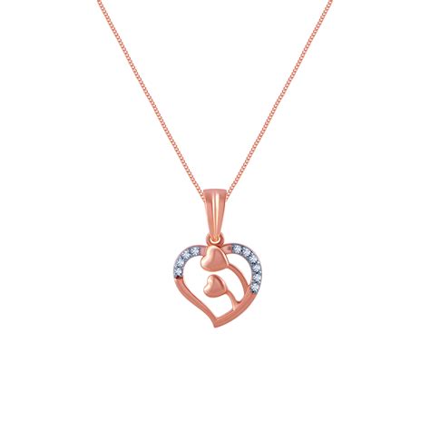 Festival Offers on 14KT Rose Gold Diamond Pendants | PC Chandra – P.C ...