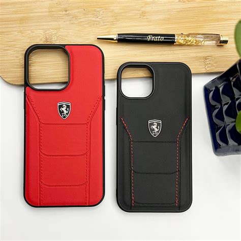 iPhone Ferrari Sports Car Logo Side Stitch Leather Cover – FRATO