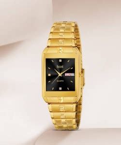 hsnt HT-9151 ORIGINAL GOLD PLATED DAY & DATE FUNCTIONING PREMIUM ...