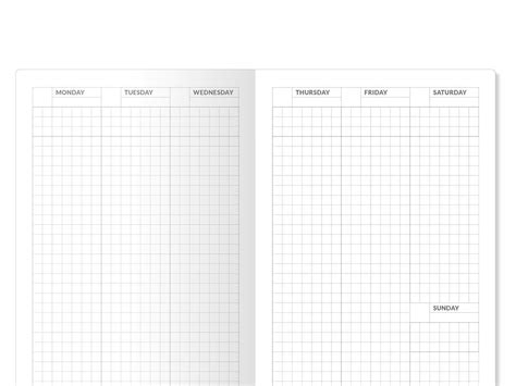 Buy Traveler's Notebook Standard Size Printable Insert Weekl Online in ...