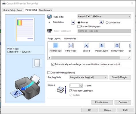 Image result for File Printer Settings
