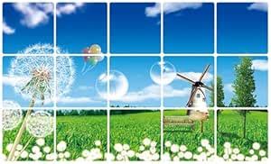 Indian Royals Nature Design Heat Resistant Kitchen Wall Sticker (75 CM ...