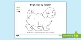 Dachshund Dog Colour By Number for Children: Free Download!
