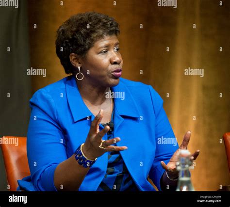 Author and journalist Gwen Ifill speaks at a Texas Tribune event at the ...