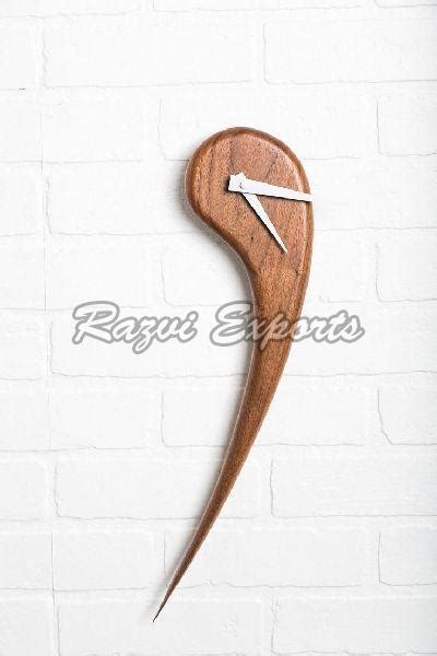 Wooden Modern Wall Clock Manufacturer Exporter Supplier from Sambhal India
