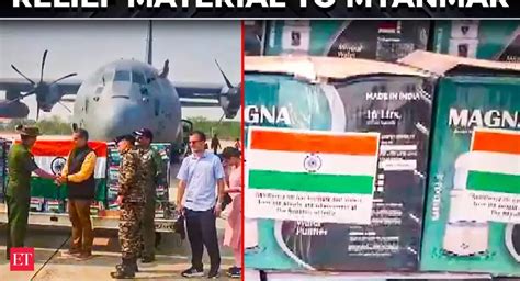 myanmar earthquake: Operation Brahma: India sends 442 tonnes of relief ...