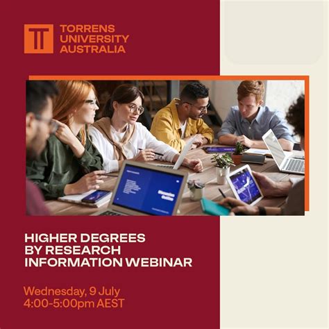 Master of Research in Australia! Torrens University!, Online event ...