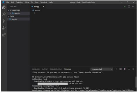 Installing Flask in Python 的图像结果