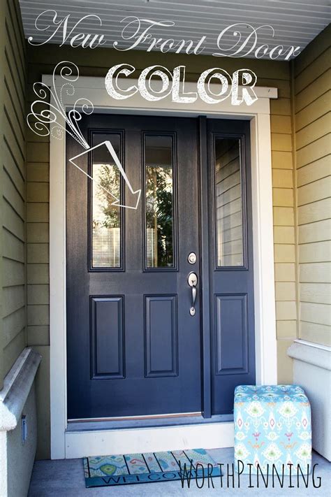 Worth Pinning: Gray Door or Teal Door? How about both? | Front door ...