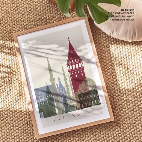 Buy Skyline Istanbul Travel Poster Art & Prints Online India at Best ...