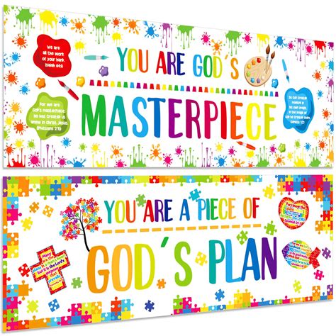 Snapklik.com : 2 Pieces Christian Bulletin Board Piece Of Gods Plan ...
