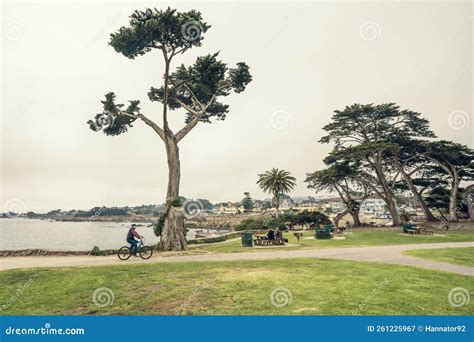 Lovers Point Park and Beach in Pacific Grove. Landscaped Community Park ...