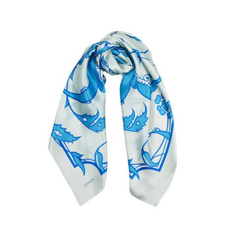 Nicaea Satin Silk Scarf Model 04 | Ipekevi