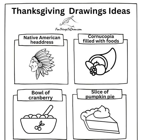 39 Thanksgiving Drawing Ideas 🦃 – Fun Things To Draw