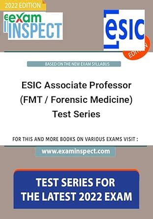 Buy ESIC Associate Professor (FMT / Forensic Medicine) Preparation Book ...