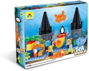 Toys Bhoomi Underwater Sea World Building Block Set - 41 Pieces ...