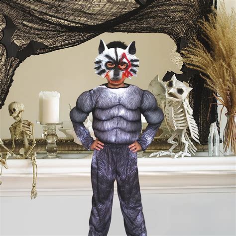 Buy Timisea Werewolf Costume for Kids | Muscle Wolf | Child Halloween ...