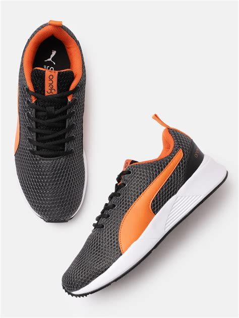 one8 x PUMA Men Grey & Orange Virat Kohli Ace Sneakers - Price History
