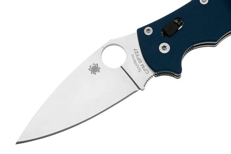 Spyderco Manix 2 CPM SPY27 C101GPCBL2 Cobalt Blue G10 pocket knife ...