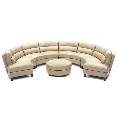 Half Round Sectional Leather Sofa at Francisco Donnelly blog