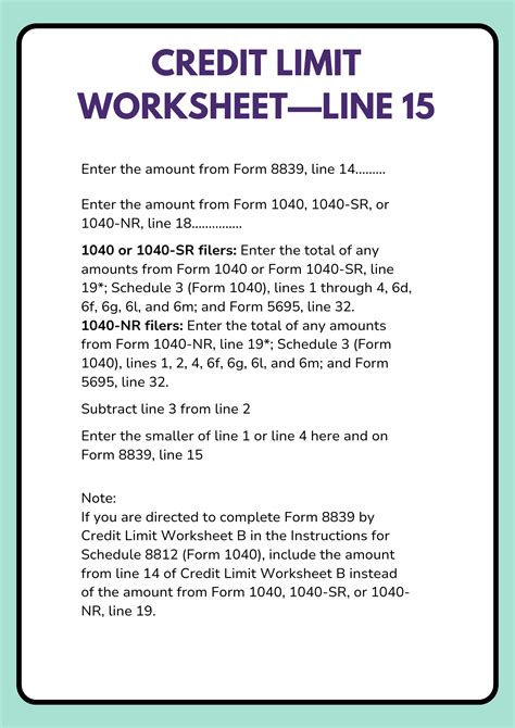 30+ Free Printable Credit Limit Worksheet to Download in Pdf