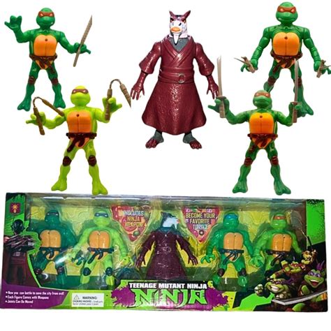 Buy Gift Baba Super Turtle Toy Ninja Toy Set of 5 Super Hero and ...