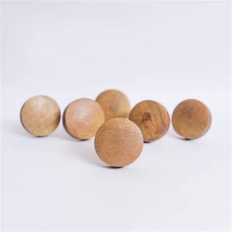 Buy Corsica Venice Set of 6 Wooden Drawer Knobs from Home Centre at ...