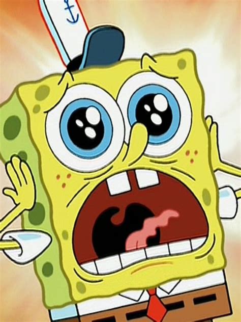 Spongebob Biting Nails