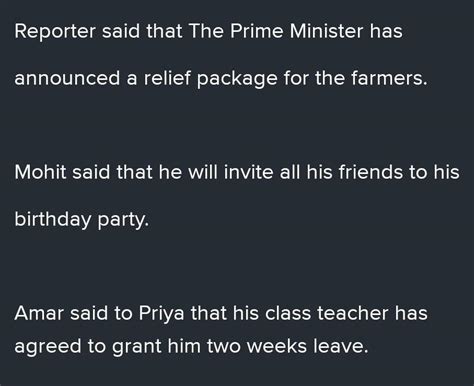 28 Worksheet 3 Change the following assertive sentences into reported ...