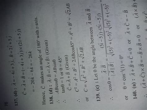 For any two vectors A and B. if A.B = AXB, the magnitude of C=A+B is ...