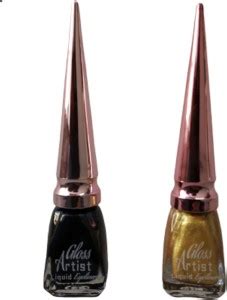 MILAP Gloss Artist ( Black / Gold ) 12 ml - Price in India, Buy MILAP ...